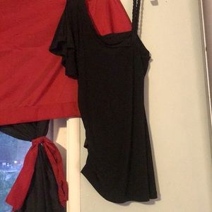 Half shoulder sleeve top